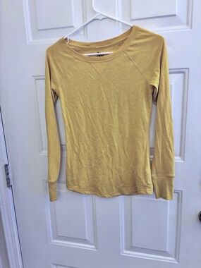 SO Long Sleeve Crewneck Top - Mustard